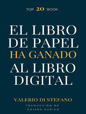 El libro de papel ha ganado al libro digital - ebook
